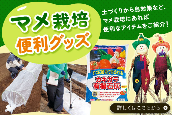 マメ栽培便利グッズ