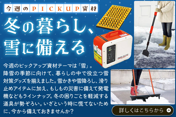 冬の暮らし、雪に備える