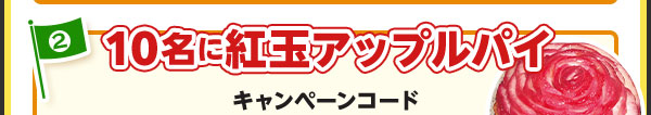 10名に紅玉アップルパイ
