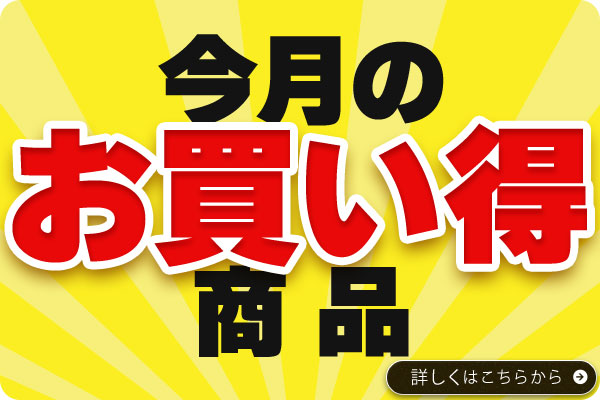 今月のお買い得商品