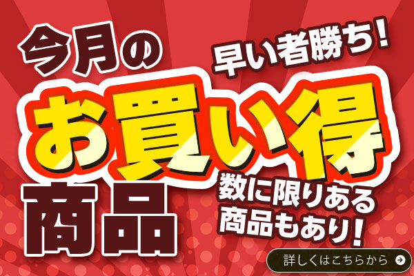 今月のお買い得品