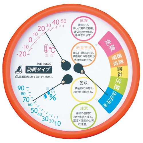 熱中症注意 温湿度計（アナログ式）| 種・苗・ガーデニング用品の