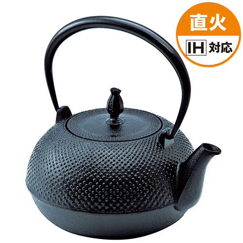 南部鉄器 鉄瓶 あられ希（IH対応）| 種・苗・ガーデニング用品の