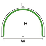 セキスイ トンネル支柱 8S315 1組（50本入）| 種・苗・ガーデニング