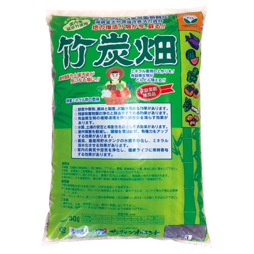 Amazon | 竹炭 園芸用 (30L, 小粒) | 肥料・土壌改良剤
