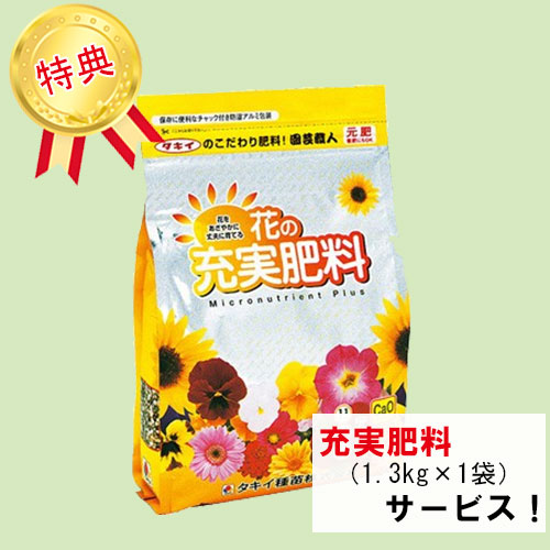 花と野菜の土 花咲き物語 1組 28l入 4袋 花の充実肥料 1 3kg 1袋 サービス 種 苗 ガーデニング用品の タキイネット通販