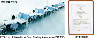 ISTAとは、International Seed Testing Associationの略です。 ISTA認定書