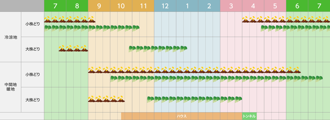 栽培カレンダー