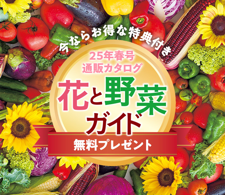 25年春 花と野菜ガイド 無料プレゼント