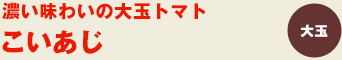 こいあじ