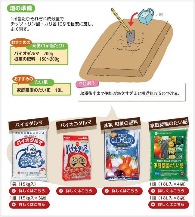 畑の準備