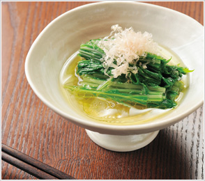 水菜のおひたし