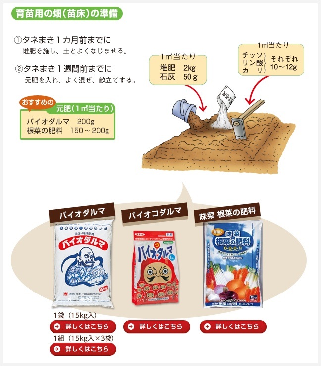 育苗用の畑(苗床)の準備