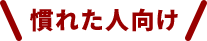 慣れた人向け